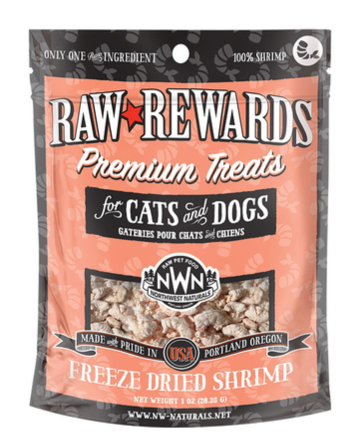 Northwest Naturals "Raw Rewards" Freeze Dried Dog & Cat Treats, Shrimp