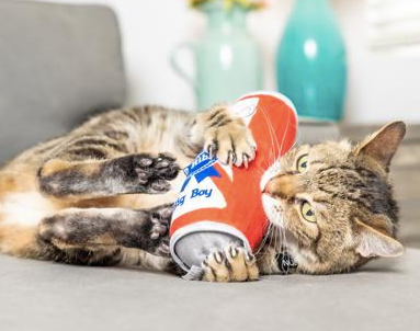 Huxley & Kent Catnip Cat Toy, Cats Blue Ribbon Kicker