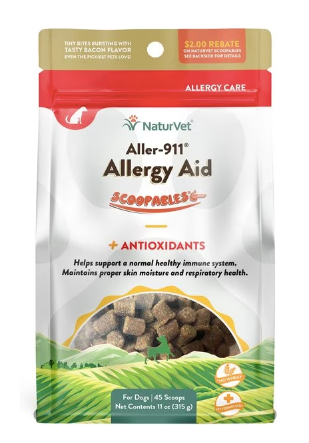 NaturVet Scoopables Aller-911 Allergy Aid Supplement for Dogs, 11-oz bag