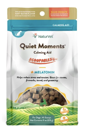 NaturVet Scoopables Quiet Moments Calming Aid Supplement for Dogs, 11-oz bag