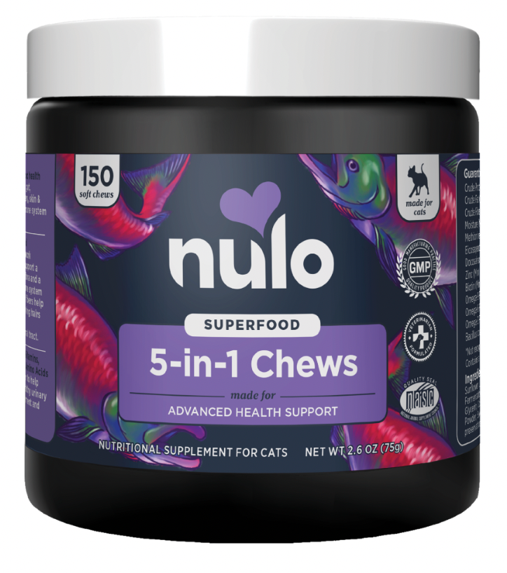 Nulo Superfood 5 in 1 Health Chews for Cats, 150 count