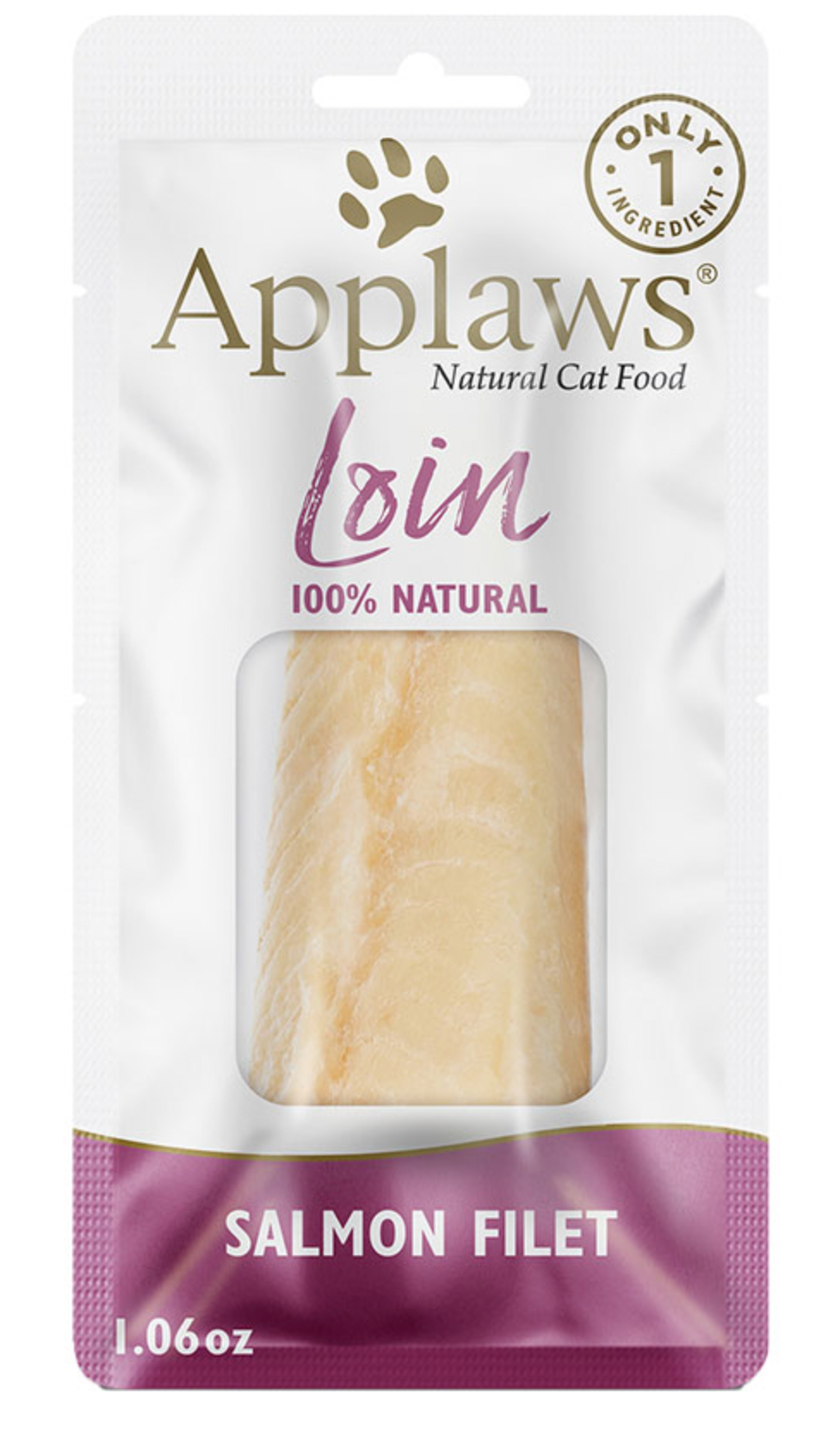 Applaws 100% Natural Salmon Filet, 1.06 oz.