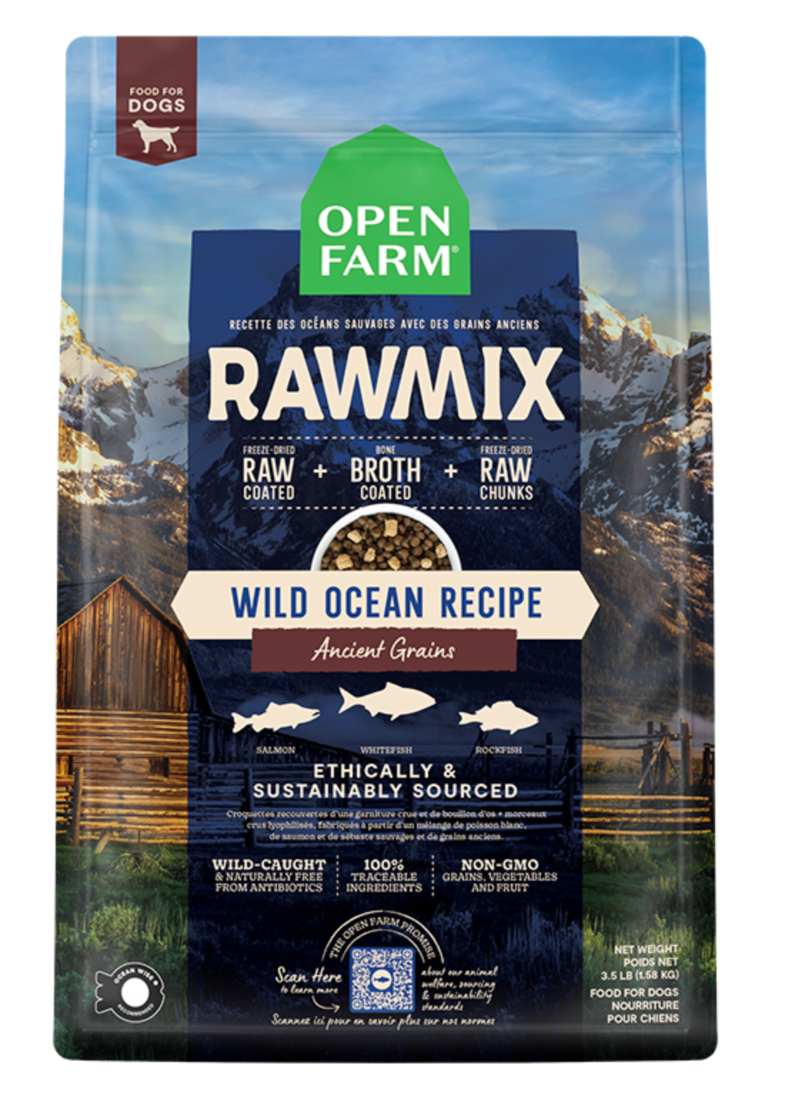 Open Farm Grain-Free RawMix for Dogs, Wild Ocean Recipe