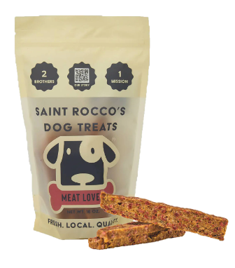 Saint Rocco's USA Human Grade Jerky Dog Treats, Meat Lover Recipe with Chicken & Bacon