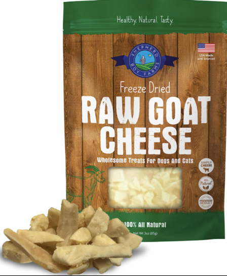 Shepherd Boy Farms Freeze Dried Raw Goat Cheese Treat, 8 oz