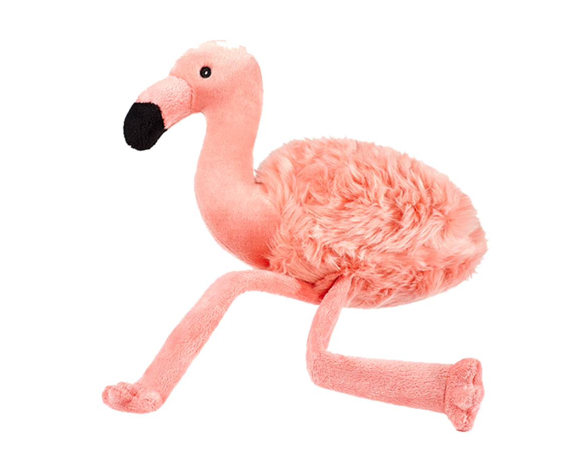 Fluff & Tuff  "Lola Flamingo" Squeaky Plush Dog Toy, Large