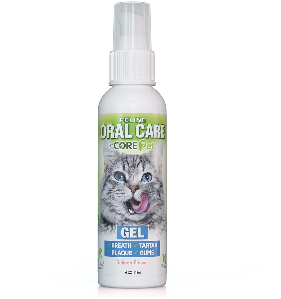 Core Pet Complete Oral Care Gel for Cats, Salmon flavor