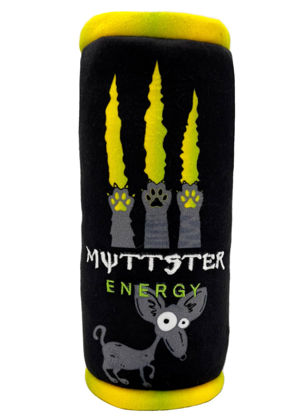 Huxley & Kent Lulubelles Power Plush "Muttster Energy" Plush Dog Toy, Large