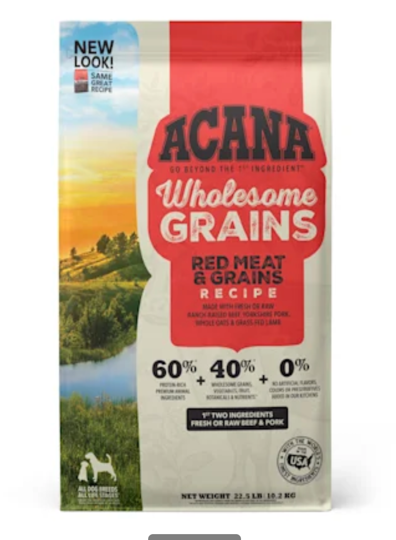 ACANA Wholesome Grains Red Meats & Grains Recipe Dry Dog Food