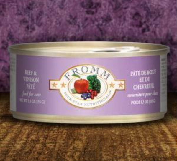 Fromm Four-Star Beef & Venison Pate Canned Cat Food