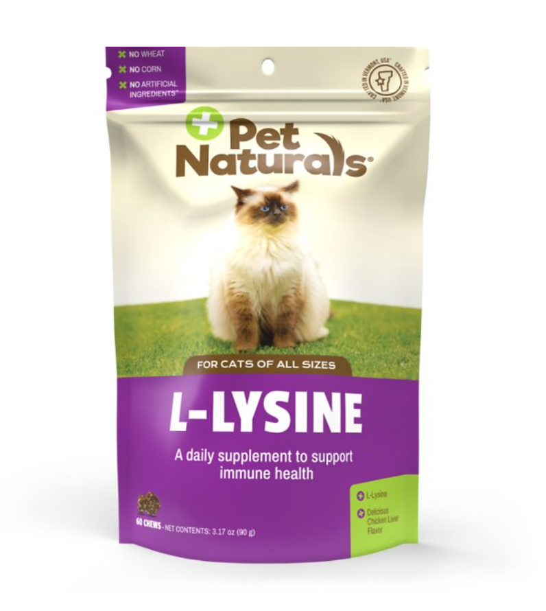 Pet Naturals L-Lysine for Cats, 60 count