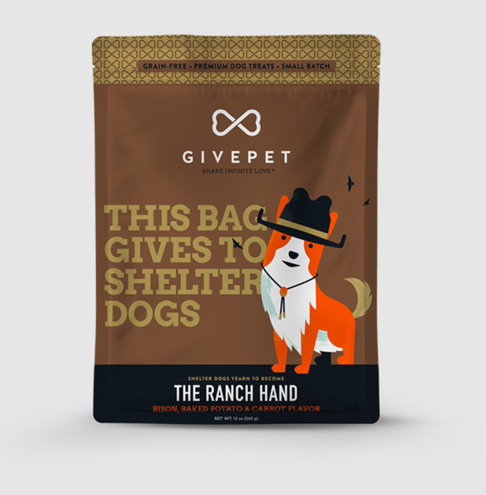 GivePet Grain Free Crunchy Dog Treats, "The Ranch Hand" Recipe