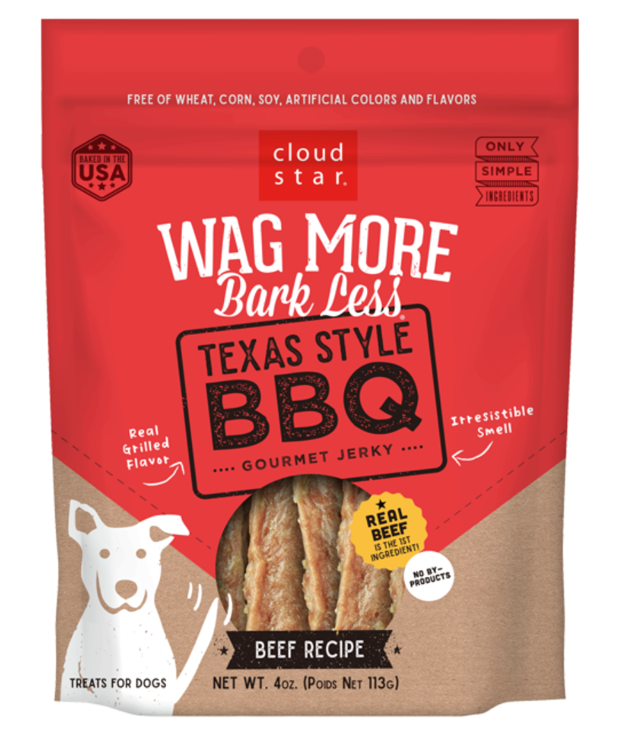 Cloud Star "Wag More Bark Less" Texas Style BBQ Beef Jerky
