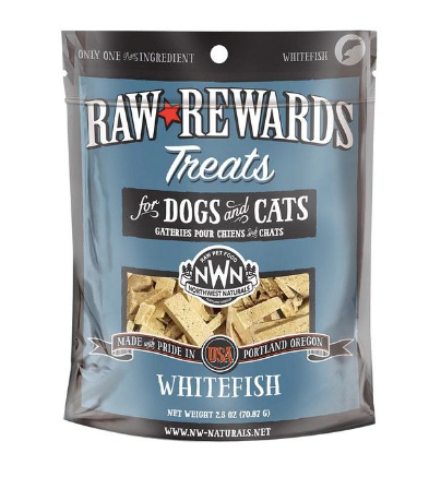 Northwest Naturals "Raw Rewards" Freeze Dried Dog & Cat Treats, Whitefish