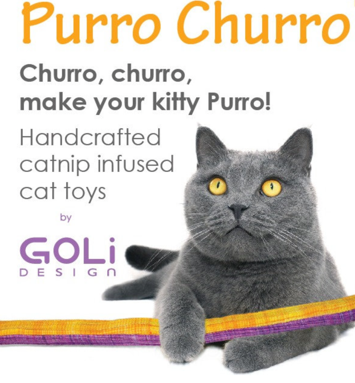 Goli Design "Purro Churro" Cat Toy, Large