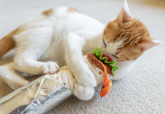 P.L.A.Y. "Feline Frenzy" Shrimp Purrito Kicker Cat Toy
