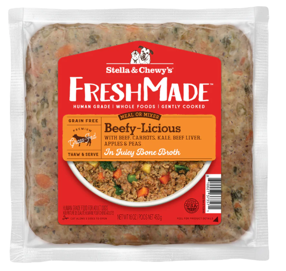 Stella & Chewy's Fresh Made Gently Cooked Frozen Dog Food, "Beefy-Licious"
