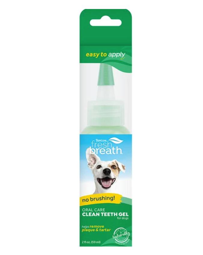 Tropiclean Fresh Breath Brushless Clean Teeth Gel For Dogs, 2 flavors