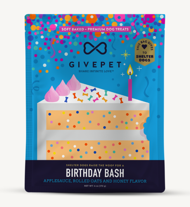 GivePet Grain Free Soft Baked Dog Treats, "Birthday Bash" Recipe