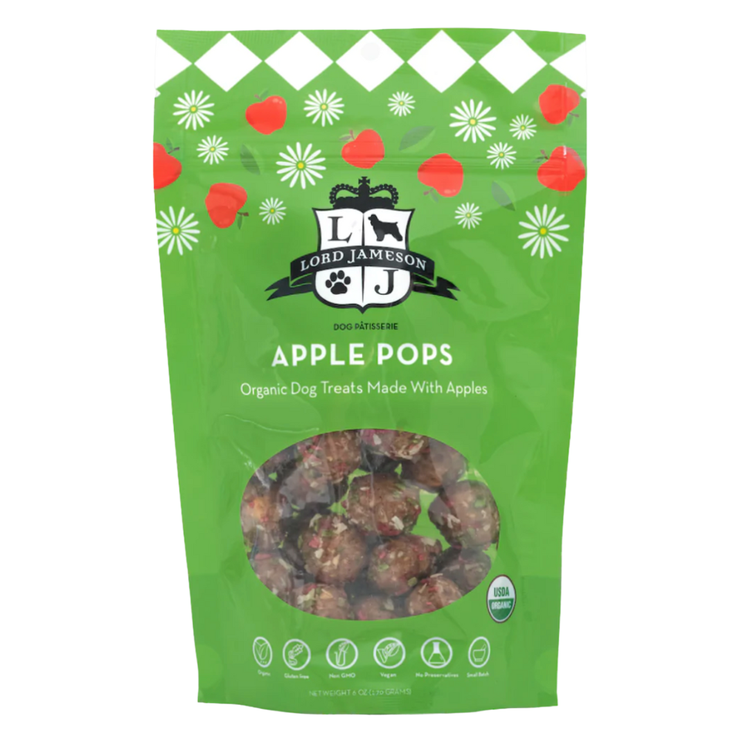 Lord Jameson "Apple Pops" Soft & Chewy Organic Dog Treats