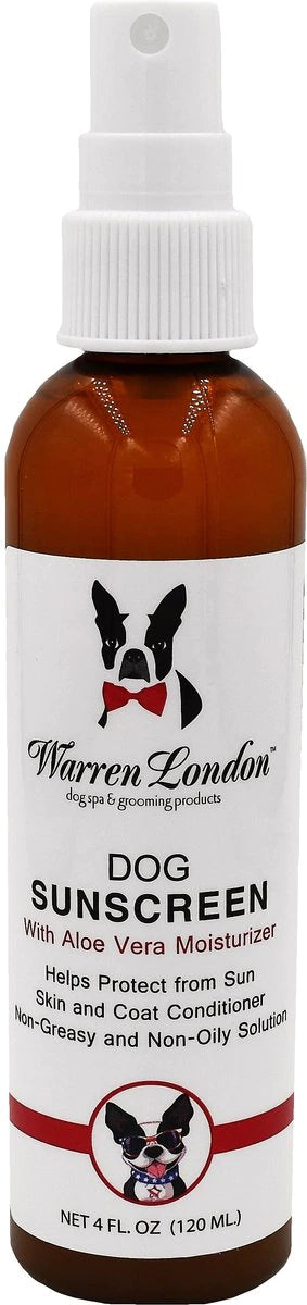 Warren London Sunscreen Spray with Aloe Vera Moisturizer for Dogs, 4 oz.
