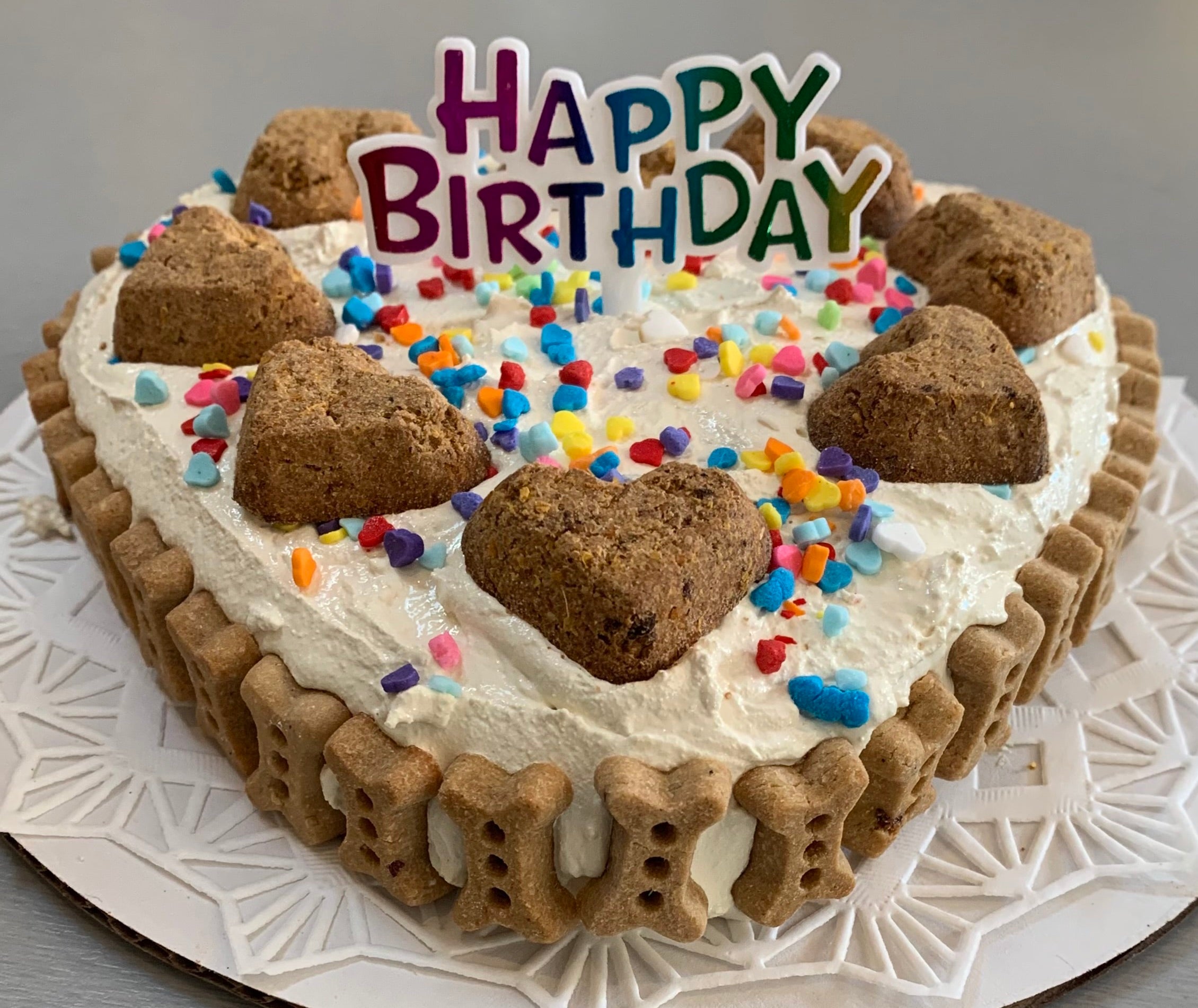 Bakery, Celebration Cake & Cookie Combo, Heart Shape Cake