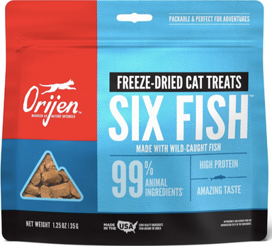 Six fish hotsell dog treats