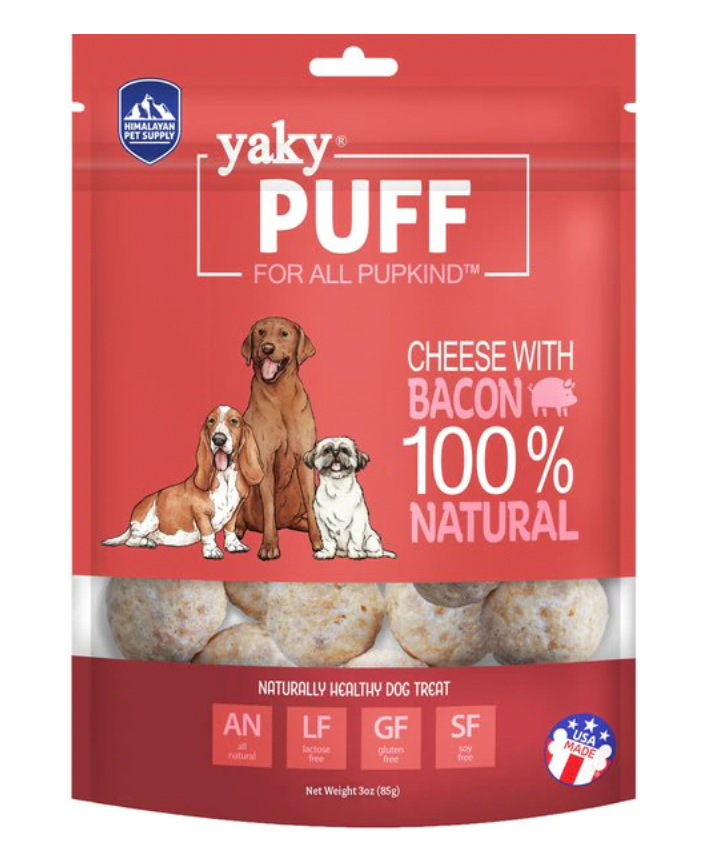 Himalayan Grain-Free yakyPUFF Bacon Cheese Dog Treats, 2-oz bag