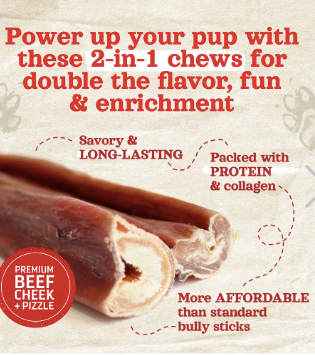 Natural Farm Jumbo Power Beef-Wrapped Bully Sticks, 6"