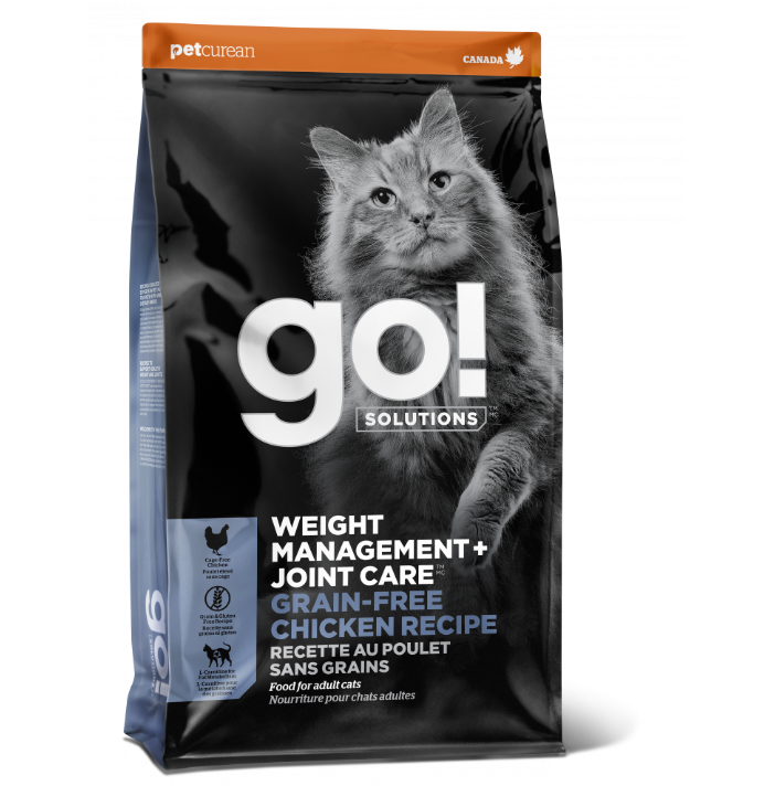 Petcurean Go! Weigh Management & Joint Care, Chicken recipe  Dry Cat Food