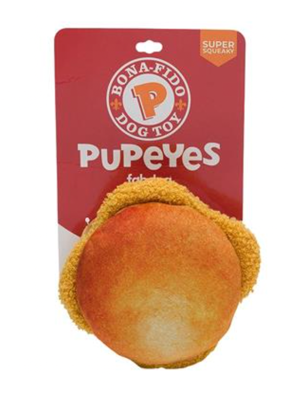 FabDog Fast Foodies "Pupeye's Chicken Sandwich" Squeaky Dog Toy
