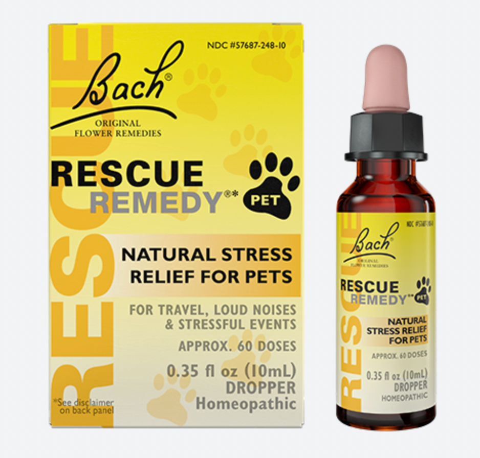 Bach "Rescue Remedy" Flower Essence, Natural Stress Relief for Pets, 10ml dropper