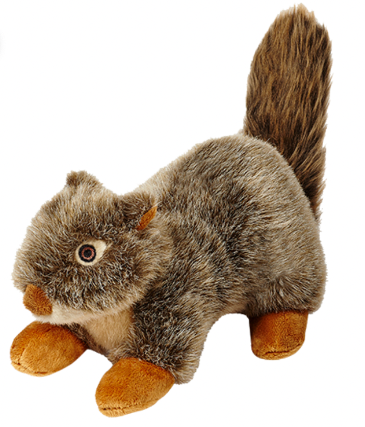 Fluff & Tuff "Nuts Squirrel" Squeaky Plush Dog Toy