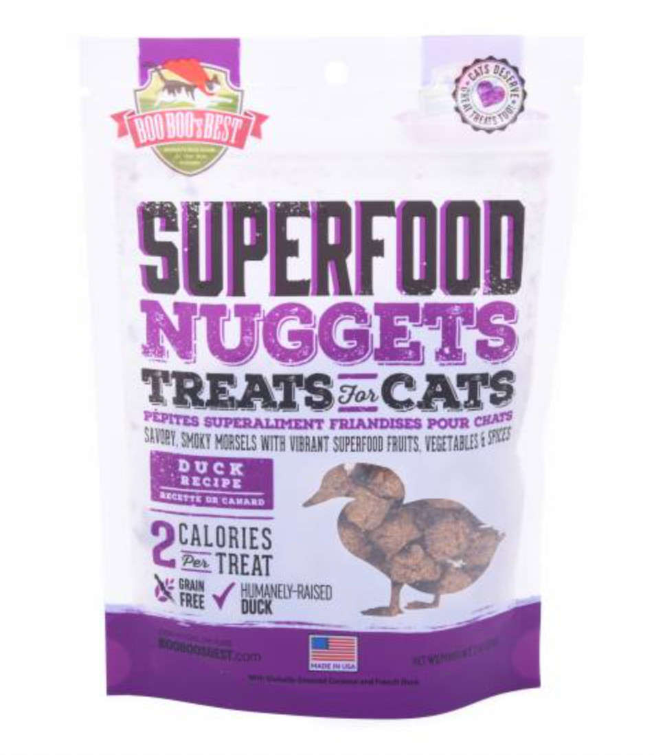 The Real Meat Company SuperFood Nuggets Cat Treats, Duck 2 oz.