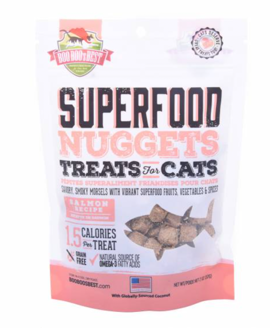 The Real Meat Company SuperFood Nuggets Cat Treats, Salmon 2 oz.