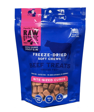 Raw Dynamic Freeze-Dried Grass-Fed Beef Recipe Dog Treats, 1.5-oz Bag