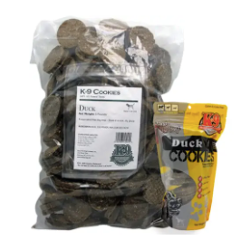 K9 Kraving Duck Cookie, 8 oz. & 5 lb. bulk bags