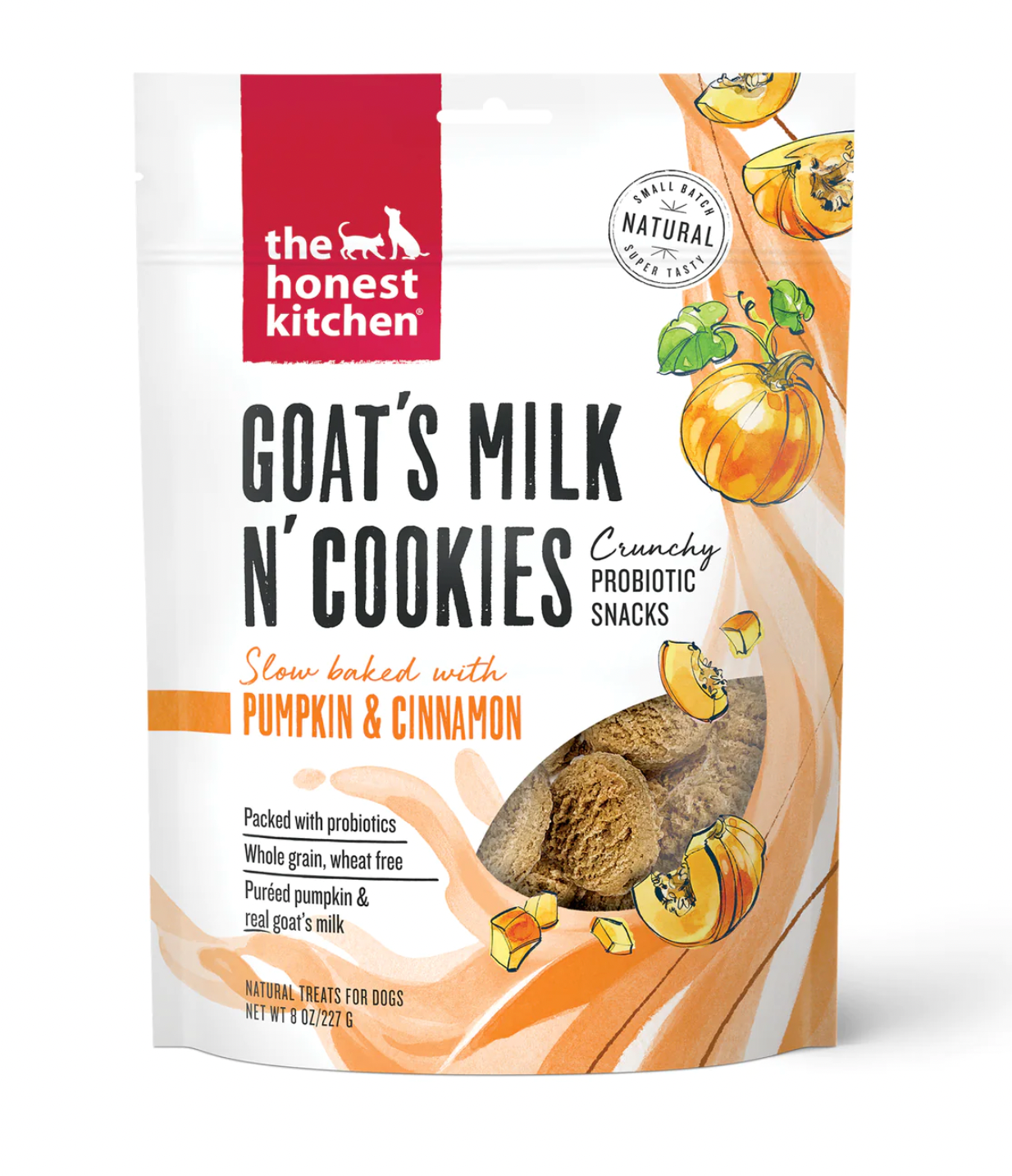 The Honest Kitchen Goat's Milk N Cookies for Dogs, Pumpkin & Cinnamon