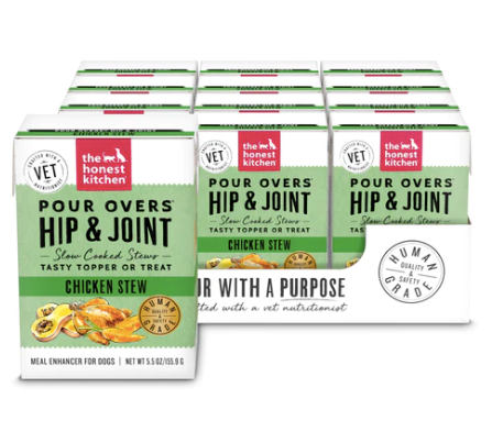 The Honest Kitchen Functional Pour Overs, JOINT & MOBILITY Chicken Stew for Dogs, 5.5 oz.