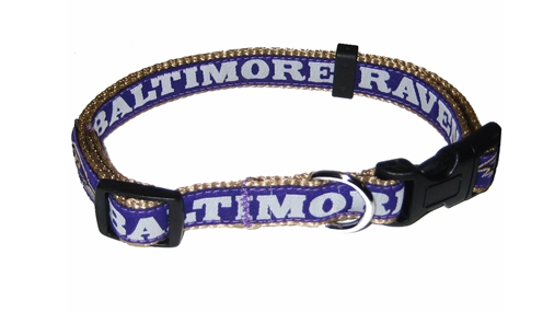 NFL Team Dog Collars, Baltimore Ravens