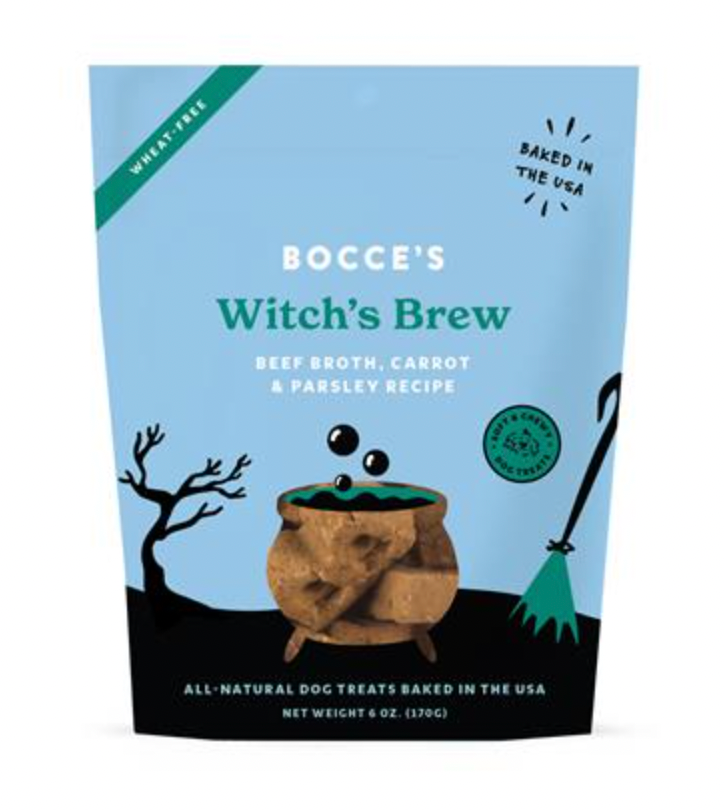 Bocce's Bakery "Witches' Brew" Soft & Chewy Treats for Dogs, 6 oz Bags