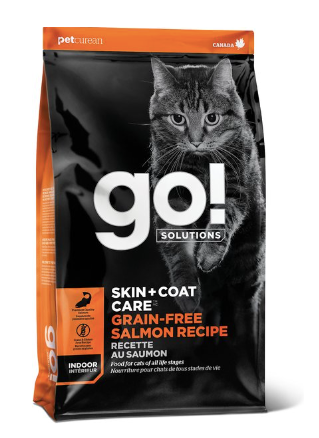 Petcurean Go! SKIN & COAT CARE Grain Free Salmon Dry Cat Food