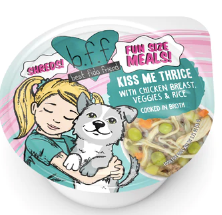 Weruva BFF Fun Size Meal Cups, "Kiss Me Thrice" Chicken Breast, Rice, Carrots & Peas