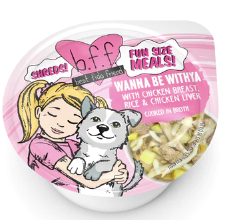Weruva BFF Fun Size Meal Cups, "Wanna Be Withya" Chicken Breast, Rice & Chicken Liver