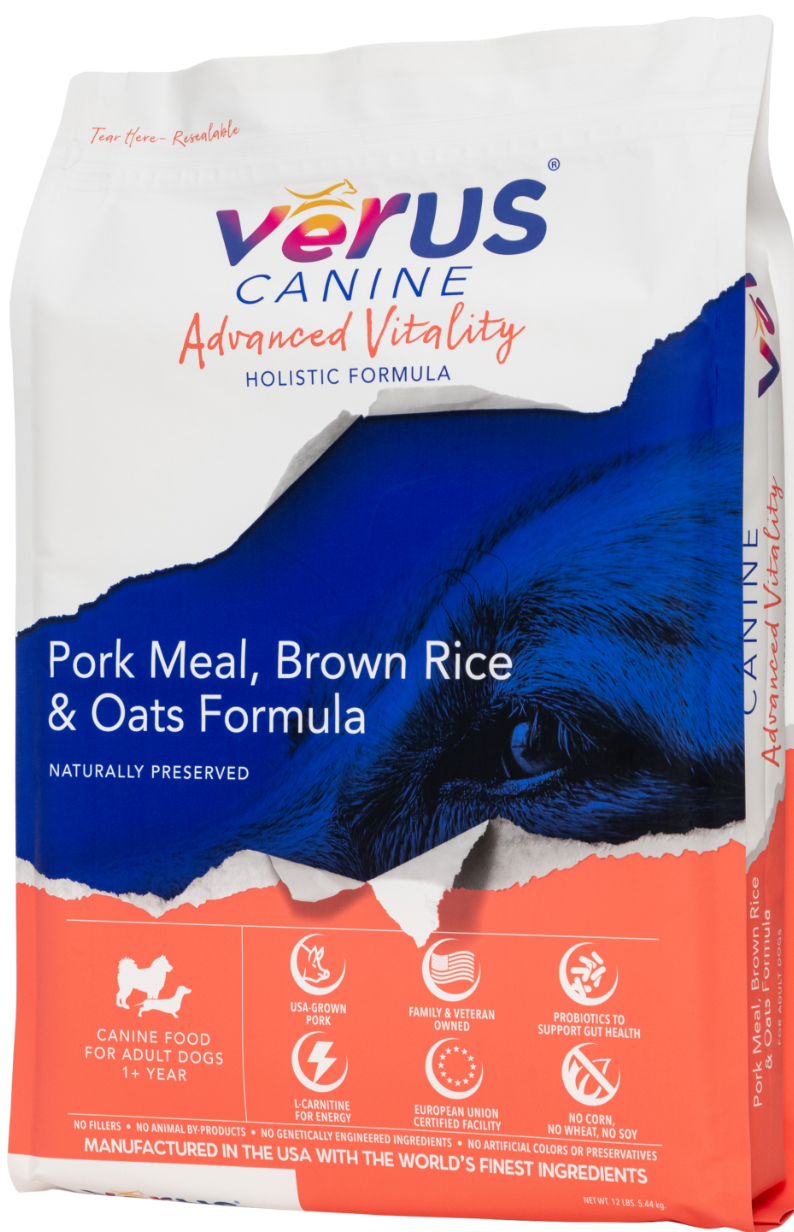 VeRUS Advanced Vitality (Pork & Rice) Dry Dog Food