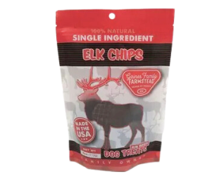 Gaines Family Farmstead Single Ingredient Elk Chips Dog Treats