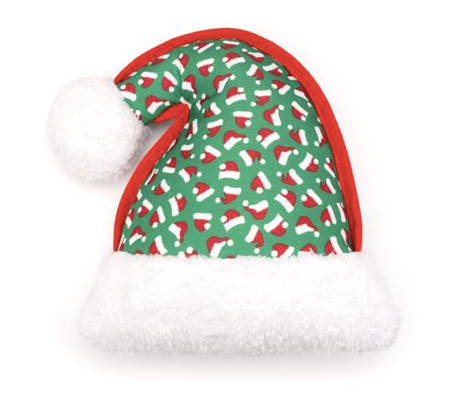 The Worthy Dog "Santa Hat" Holiday Dog Toy