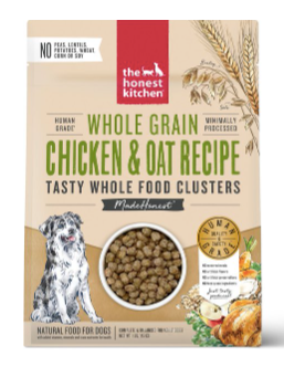 The Honest Kitchen Food Clusters Whole Grain Chicken & Oat Recipe Dog Food