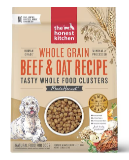 The Honest Kitchen Food Clusters Whole Grain Beef & Oat Recipe Dog Food