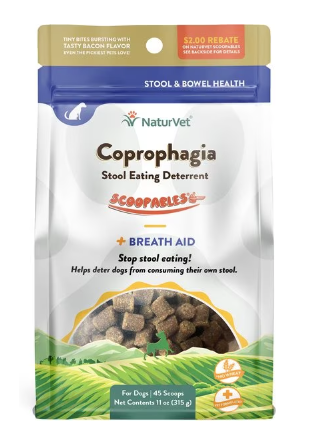 NaturVet Scoopables Coprophagia Stool Eating Deterrent Supplement for Dogs, 11-oz bag
